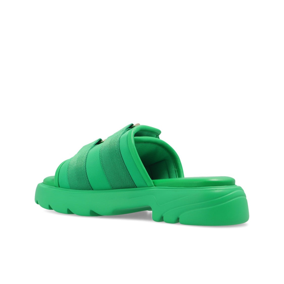 Bottega Veneta Green Flash Slides