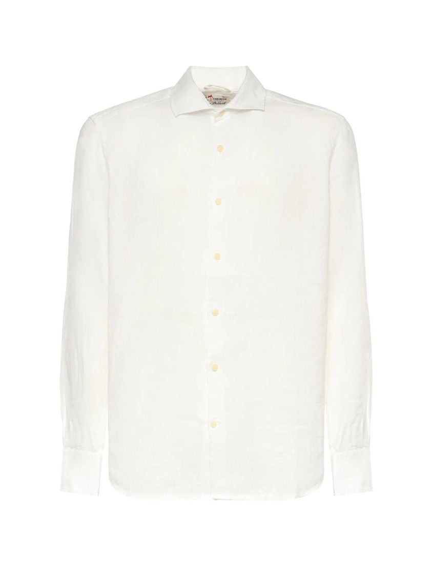 Mc2 Saint Barth Minimalist Long-Sleeve Button-Up Shirt