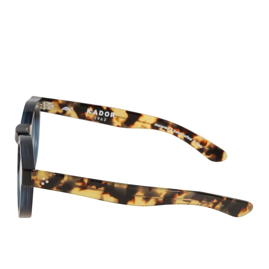 Kador Mondo Translucent Round Sunglasses With Tortoiseshell Accents