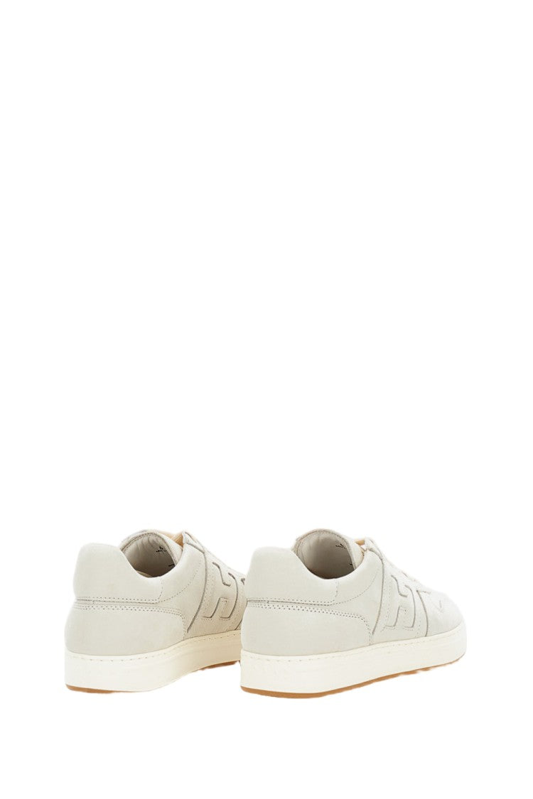 Hogan Low-Top Nubuck Sneakers With 80S Basketball Inspiration