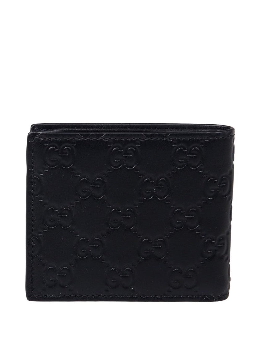Gucci Bifold Wallet With Embossed Double G Logo