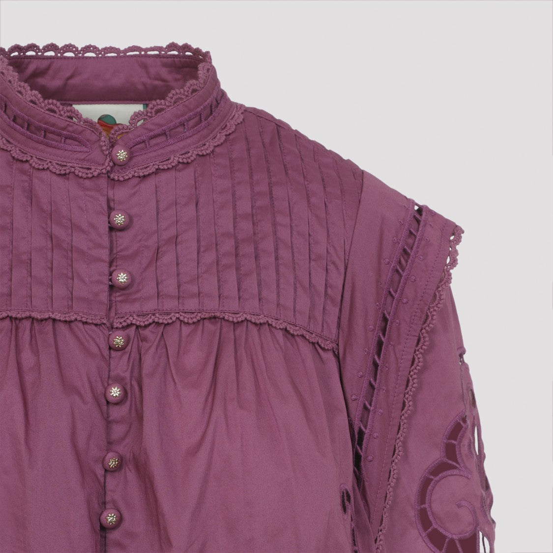 Farm Rio Richelieu Pink Cotton Blouse