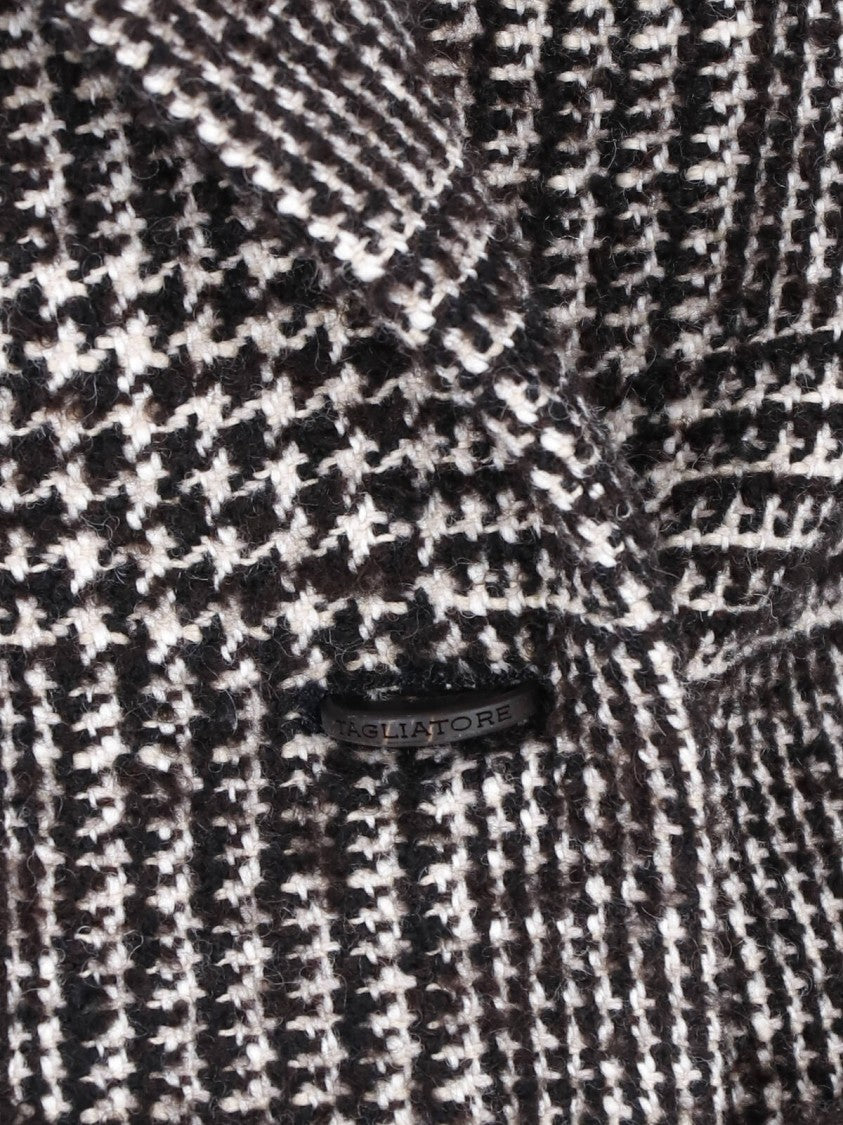 Tagliatore Black Jole Double-Breasted Wool Coat
