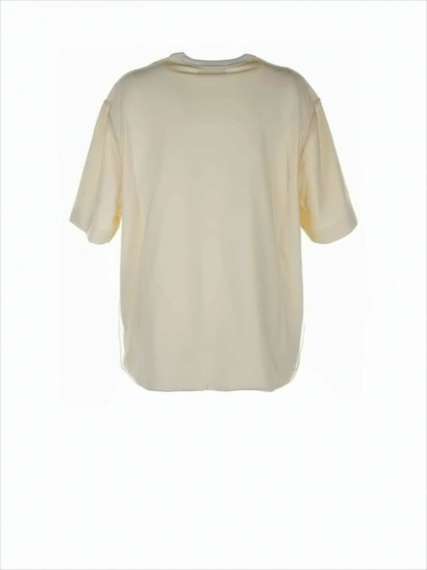 Ami Casual Loose-Fitting Short-Sleeved T-Shirt With Round Neckline