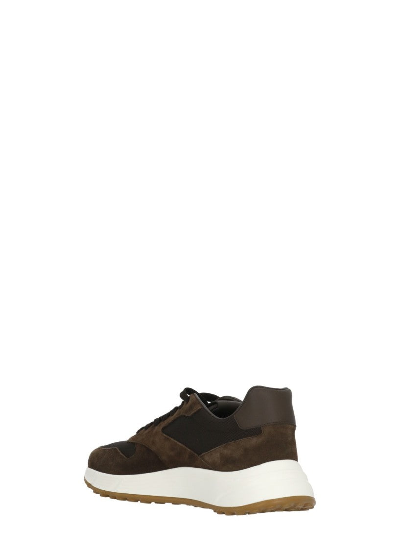 Hogan Brown Hyperligh Tech Fabric Sneakers