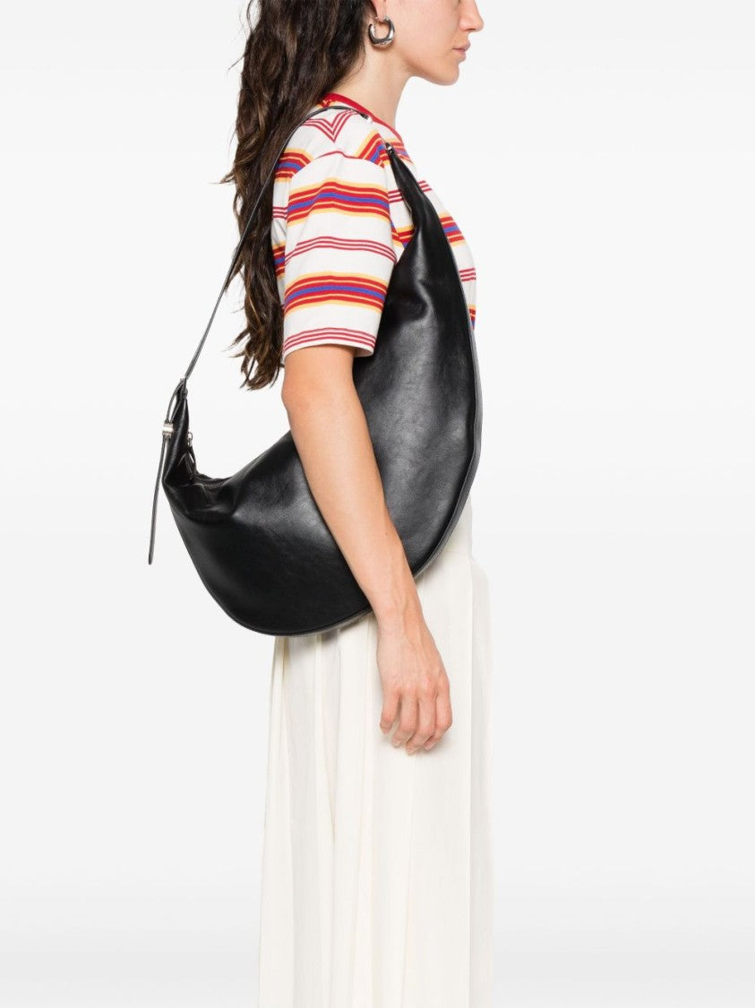 Marni Crescent-Shaped Calfskin Leather Shoulder Bag
