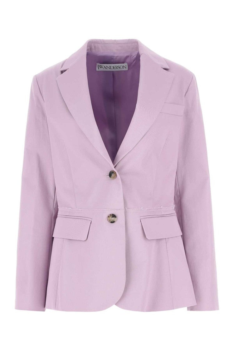 J. W. Anderson Lilac Stretch Cotton Blazer