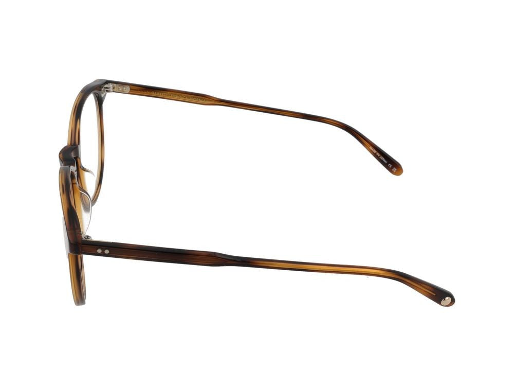 Garrett Leight Round Spotted Brown Shell Acetate Optical Glasses