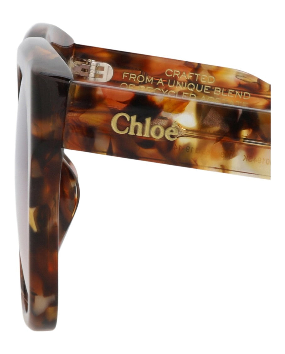 Chloé Square-Frame Tortoiseshell Sunglasses With Gradient Lenses