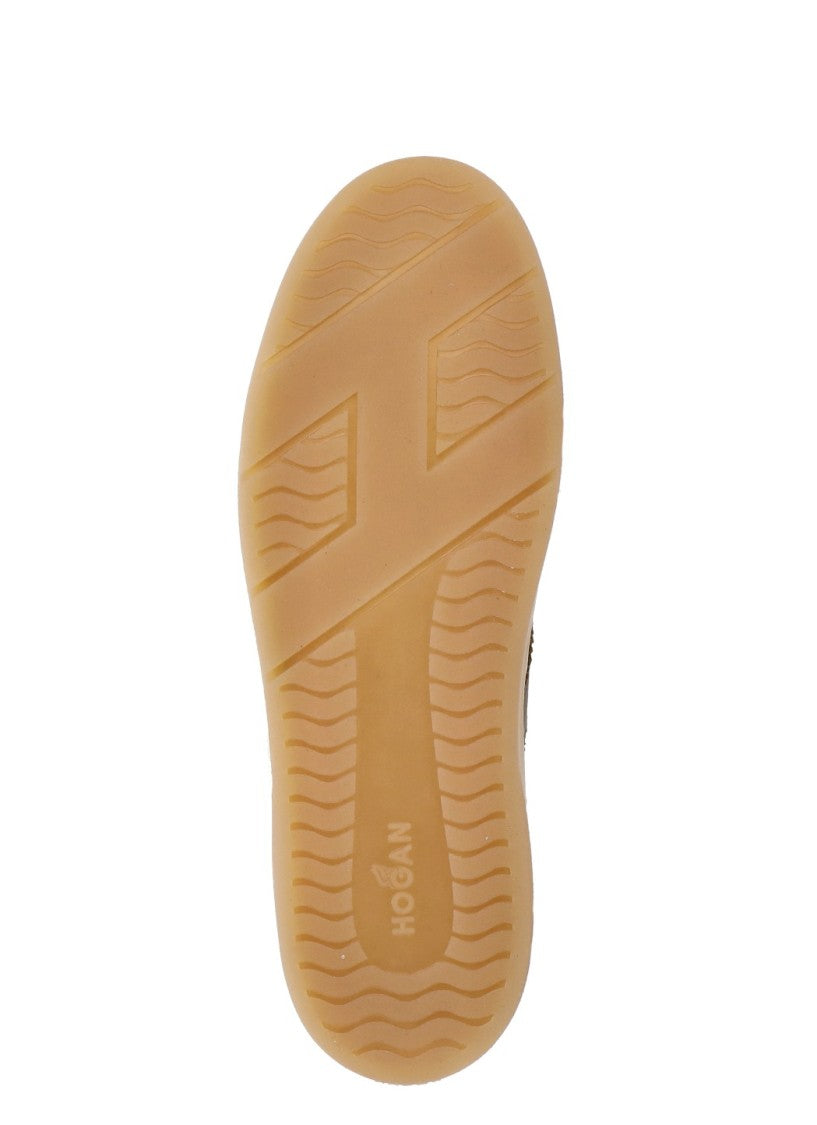 Hogan White Cool Suede-Blend Sneakers