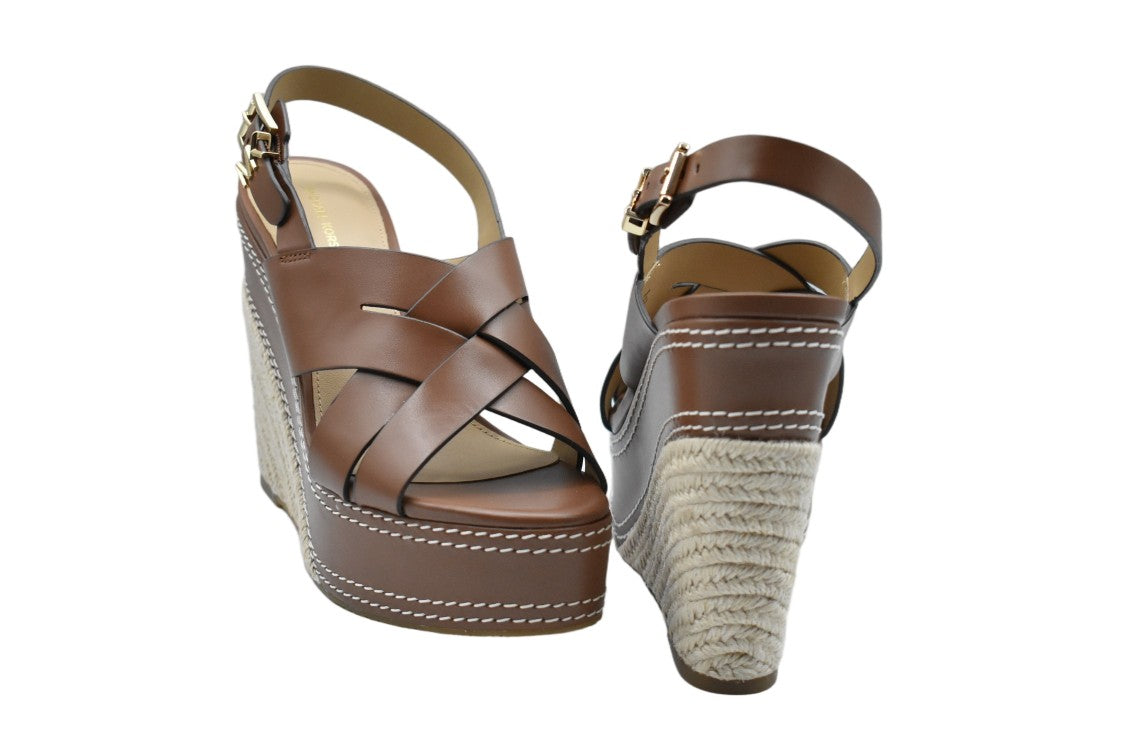 Michael Kors Brown Luggage Laced Elegance Low Shoes