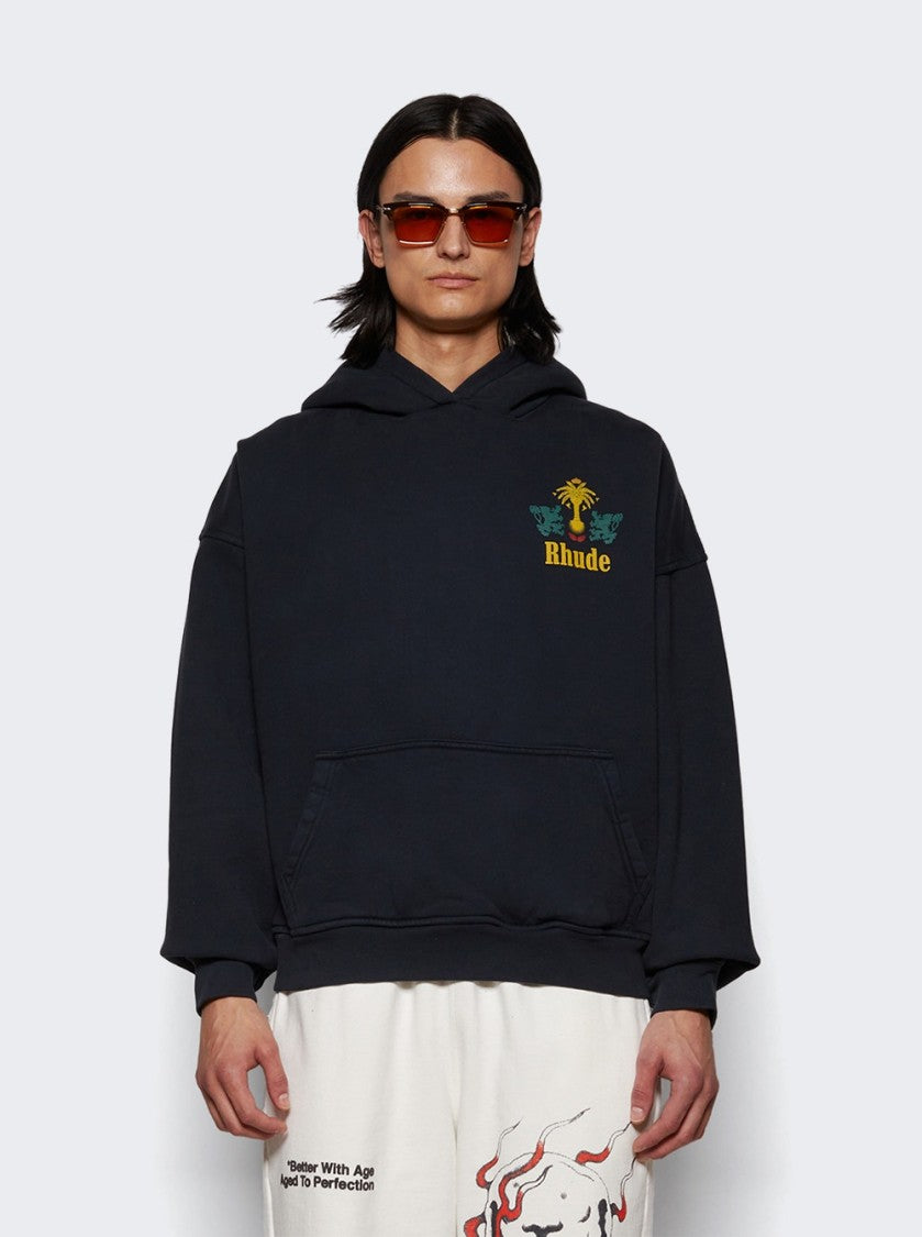 Rhude Tabaco Hoodie Vintage Black