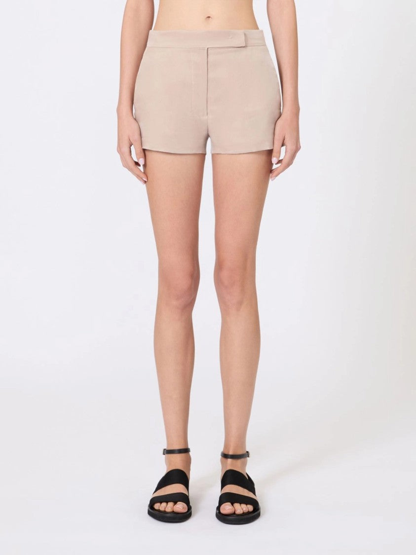 Max Mara Neutral Mxsaerosi Tailored Minimalist Shorts