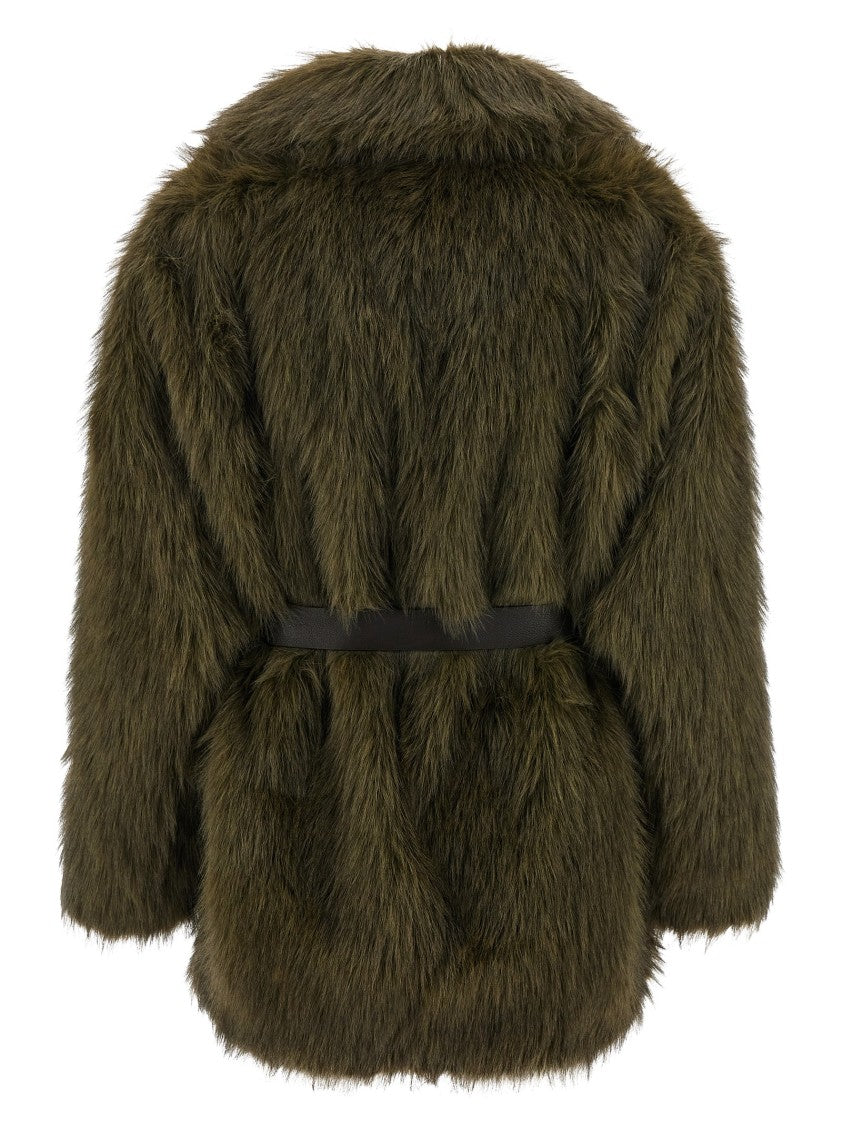 P.A.R.O.S.H. Portal Faux Fur Coat