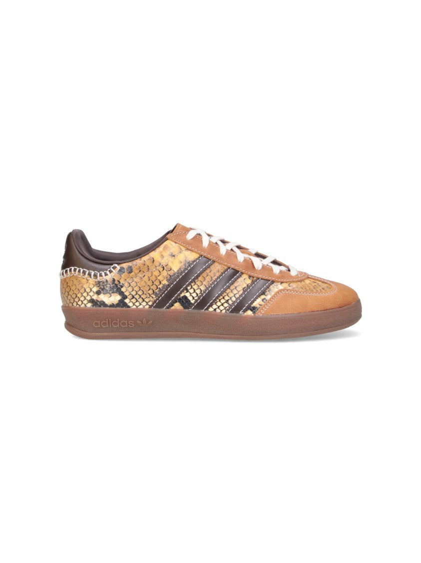 Adidas Originals By Wales Bonner Brown Snakeskin Pattern Low-Top Sneakers