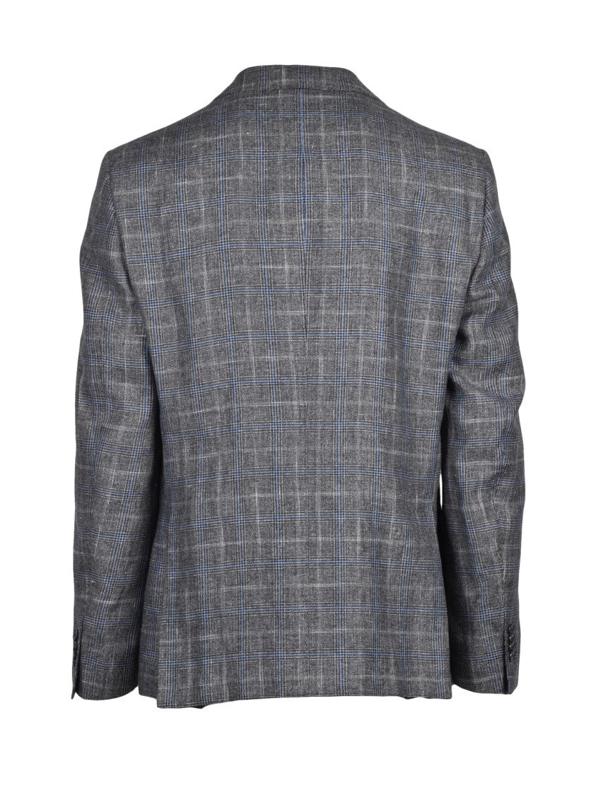 Luigi Bianchi Round Jacket Linen/Wool - Grey
