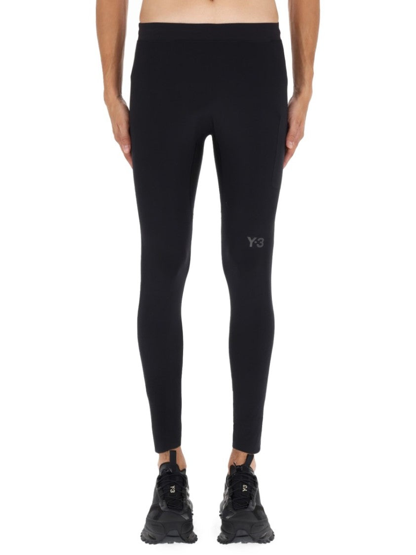 Y-3 Slim Fit Athletic Pants With Tapered Design And Zippered Hem