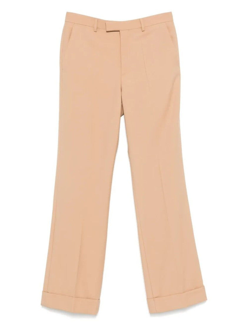 Valentino Tailored Wool Pants With Slightly Flared Hem