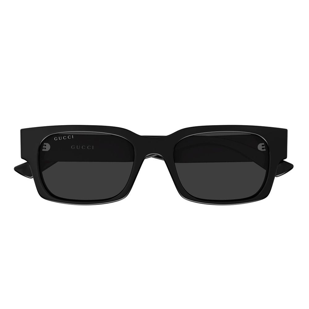 Gucci Wide Rectangular Black Acetate Gucci Sunglasses Gg2084s Linea Sign