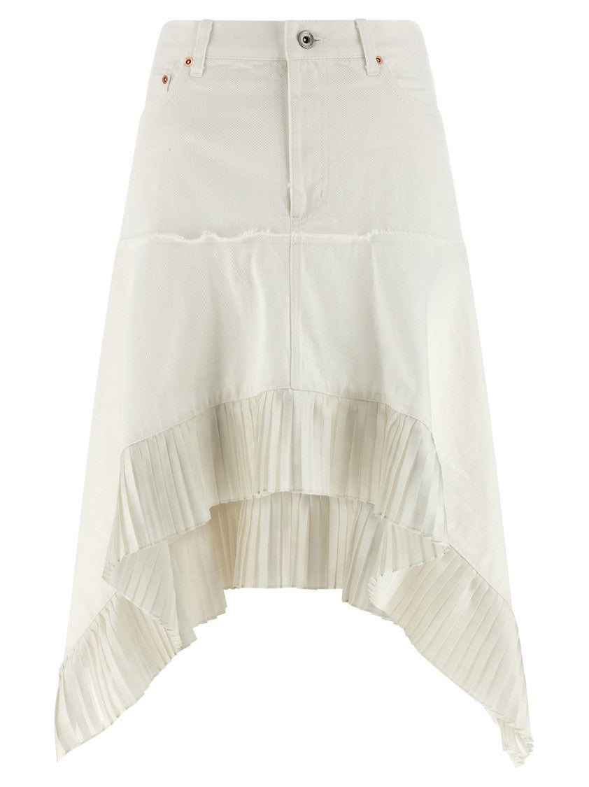 Sacai Satin Denim Skirt