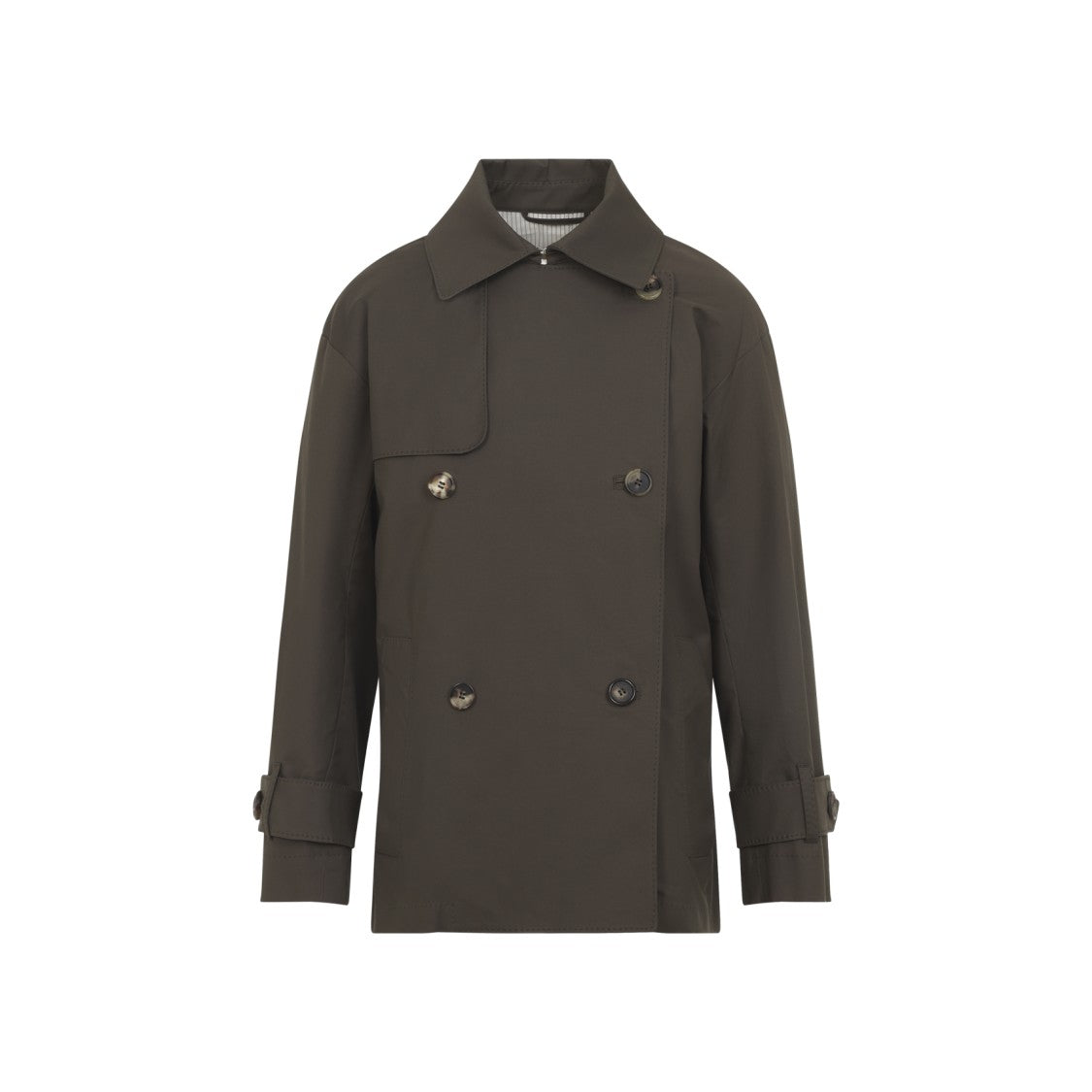 Max Mara The Cube Green Cotton Blend Coat