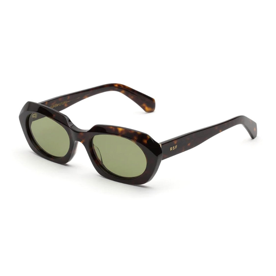 Retrosuperfuture Havana Epoca Acetate Oval Sunglasses