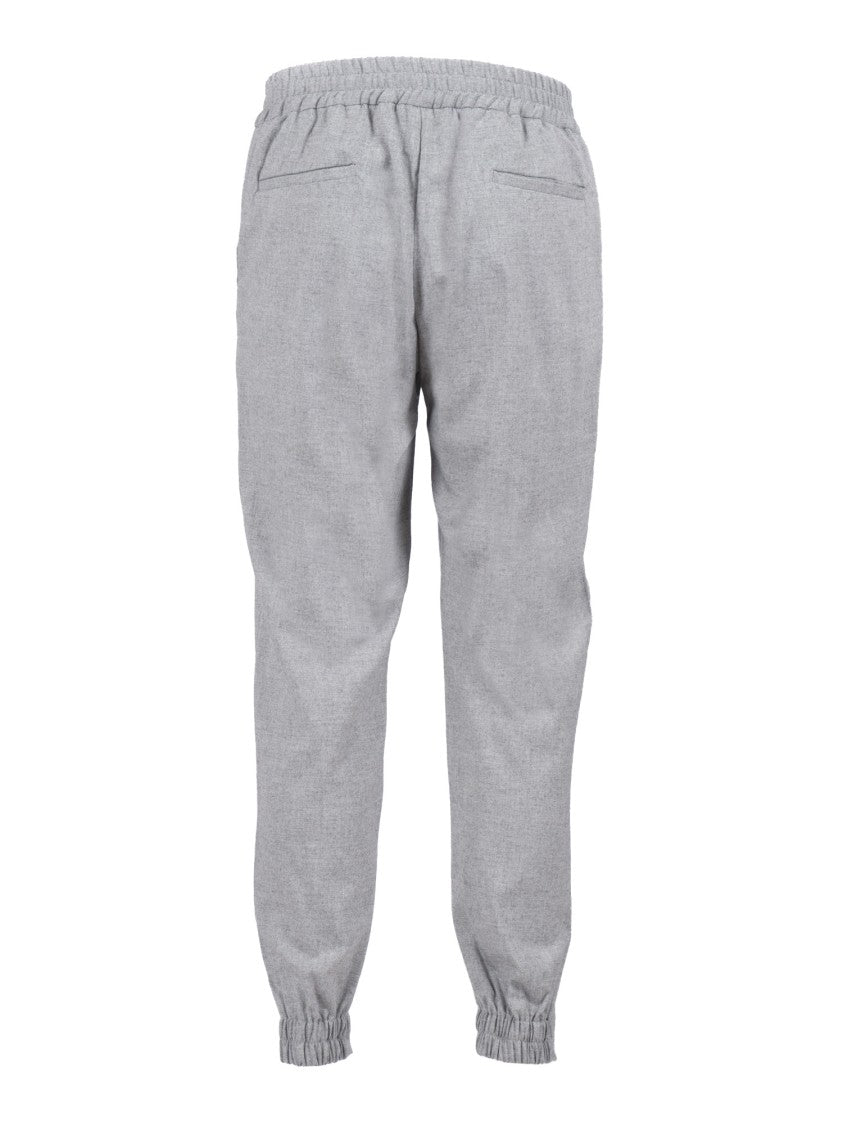 Tombolini Tapered Fit Running Pants With Textured Fabric