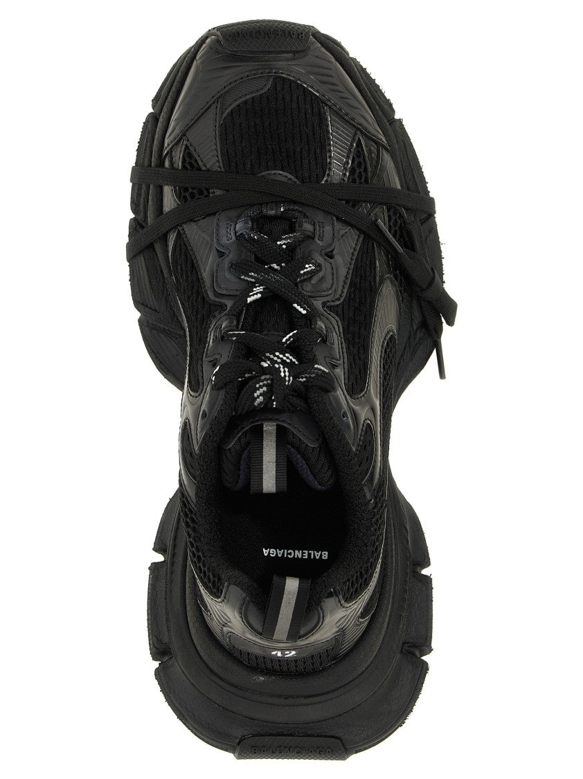 Balenciaga Used-Effect Mesh And Polyurethane Sneakers
