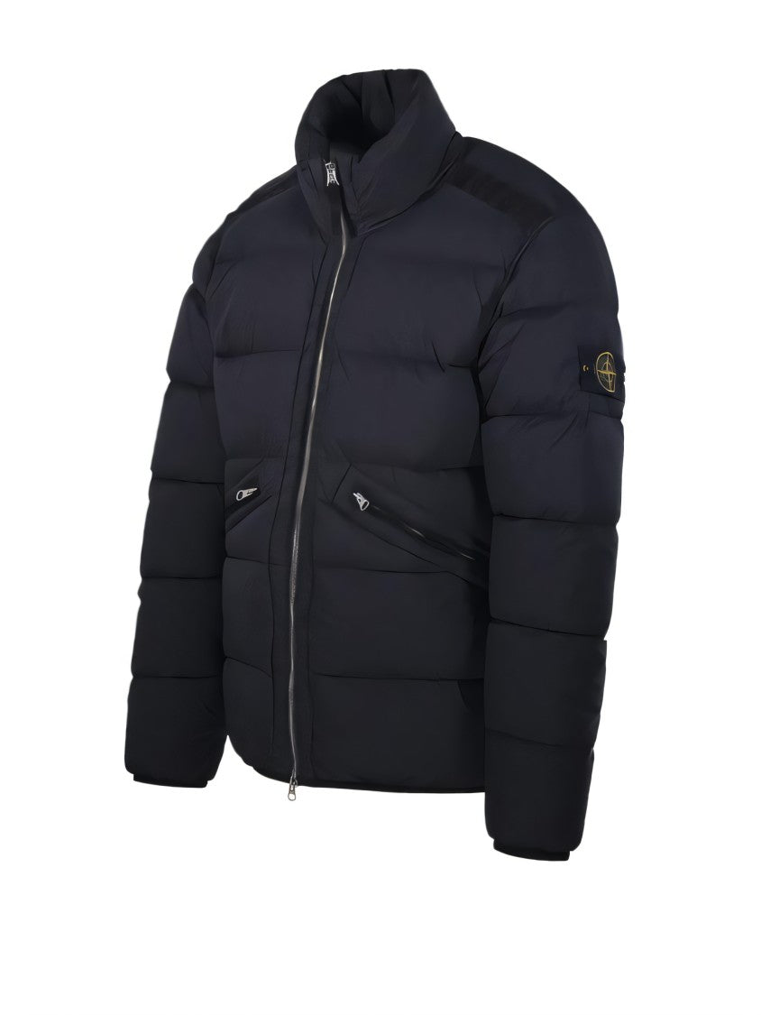 Stone Island Quilted Blue Padded Jacket