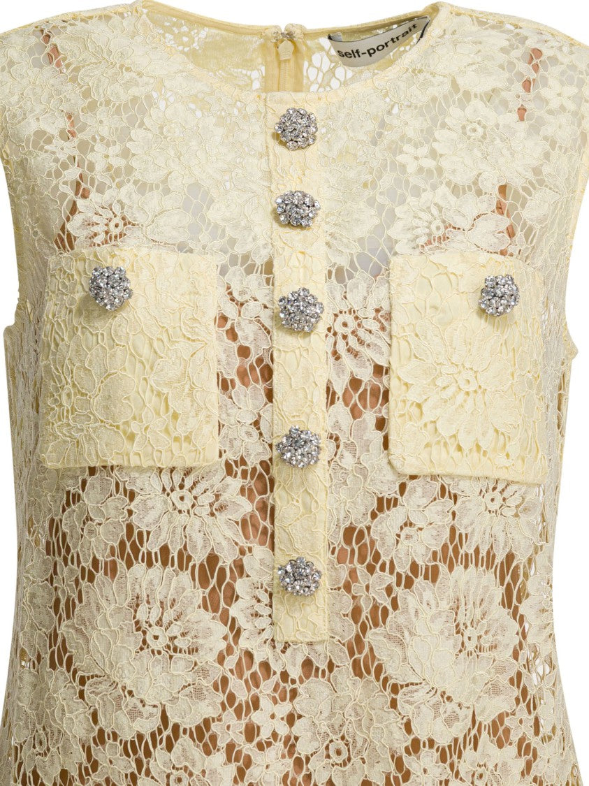 Self-Portrait Lace Sheath Dress