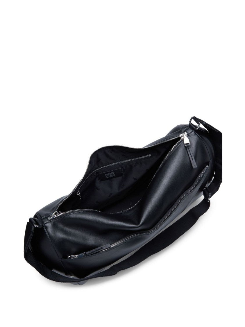 Diesel Black Minimalist Structured Base Silk Bag
