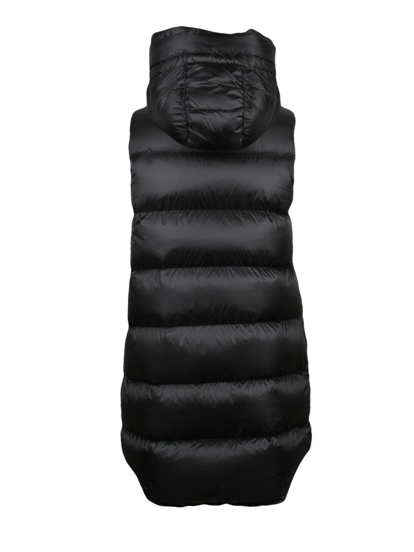 Bomboogie Black Nylon Zip Padded Venice Down Vest