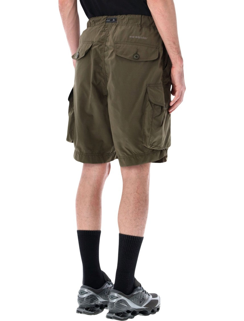 And Wander Technical Fabric Cargo Shorts