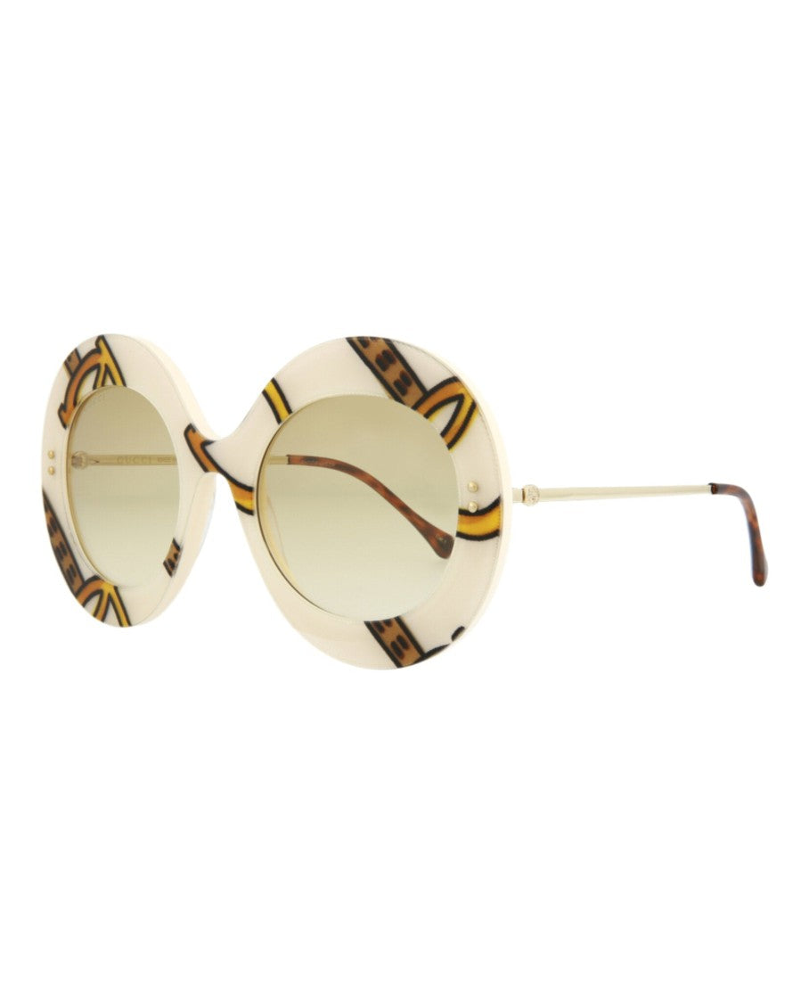 Gucci Round-Frame Acetate Sunglasses