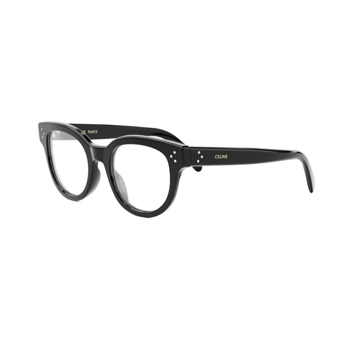 Celine Cl50109i Bold Rounded Square Black Eyeglasses
