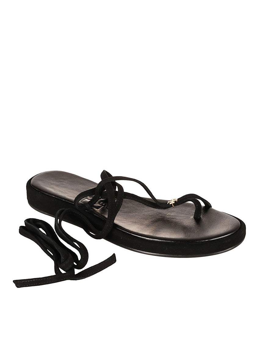 Tory Burch Delicate Black Suede Sandals