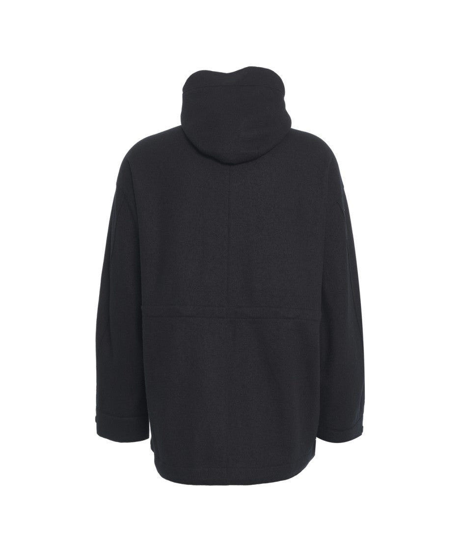 Transit Hooded Relaxed Fit Transit Jacket With Functional Details