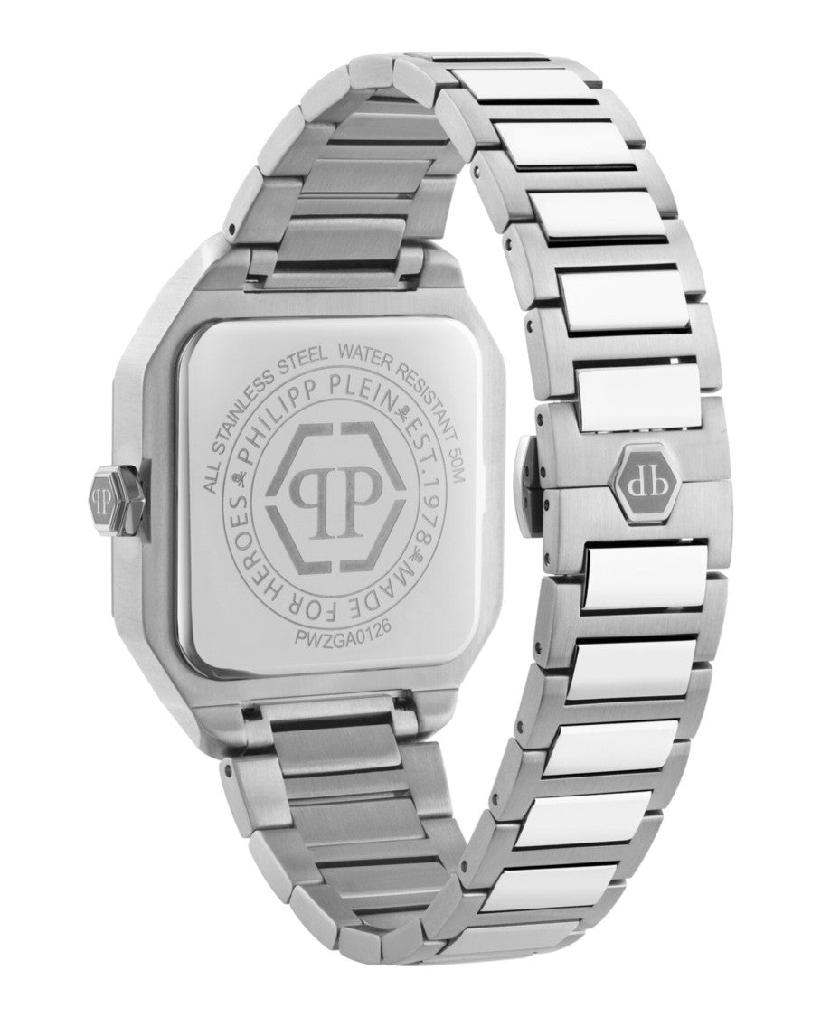 Philipp Plein Plein Edge Square Stainless Steel Bracelet Watch