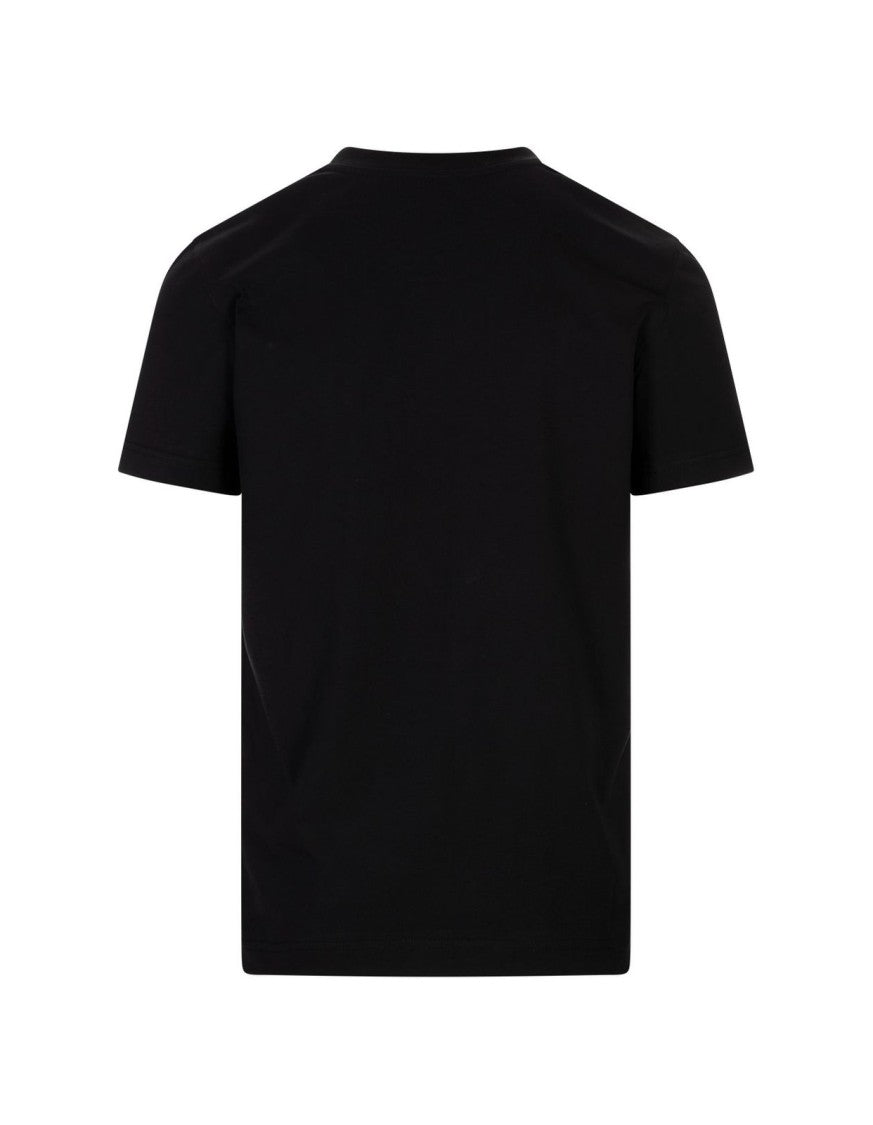 Moschino Minimalist Black Cotton T-Shirt