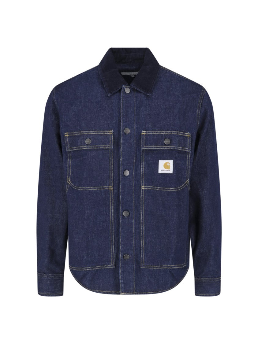 Carhartt Wip Blue Oakland Shirt Cotton Denim Jacket