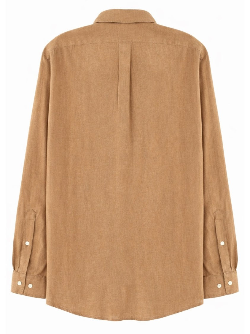 Polo Ralph Lauren Long-Sleeve Button-Down Collar Linen Shirt