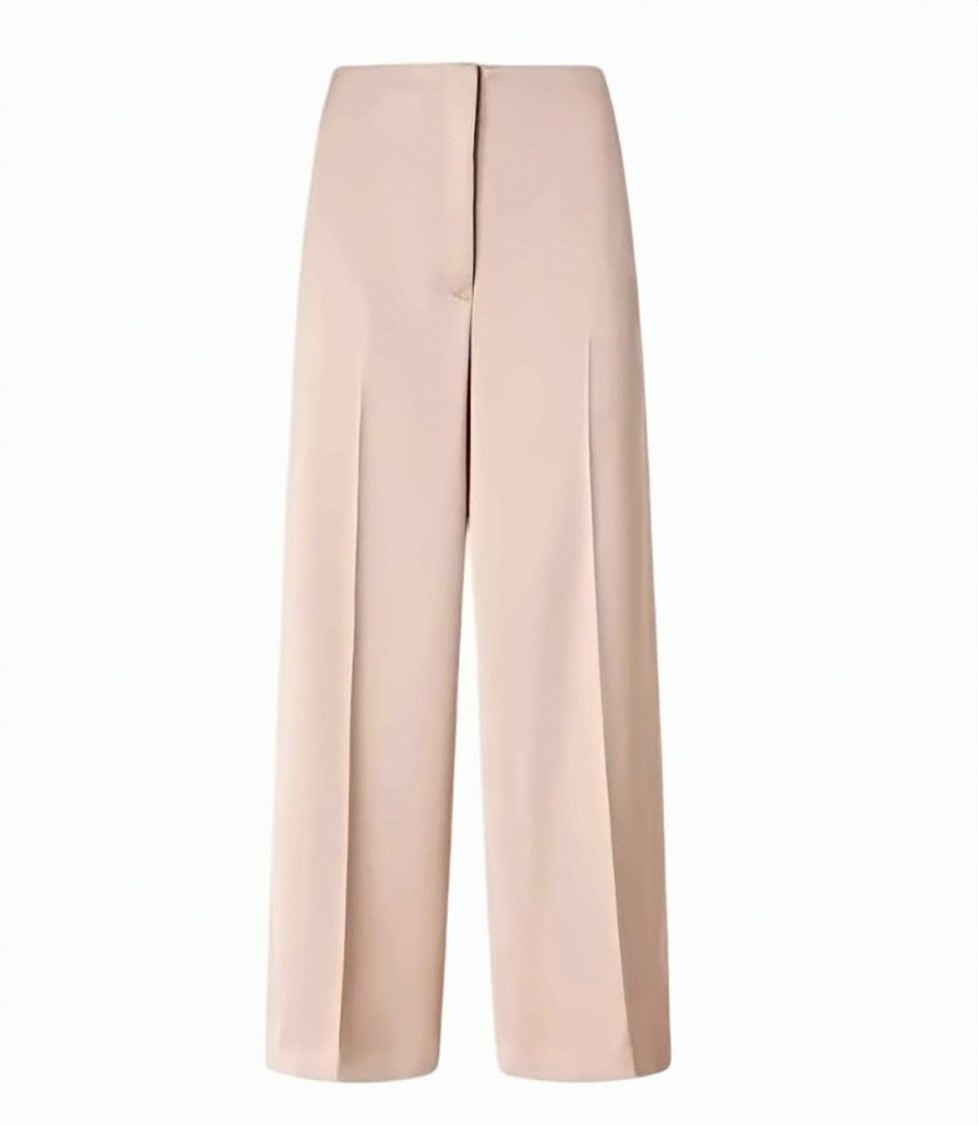 Pinko Limoncello Satin Wide Leg Trousers