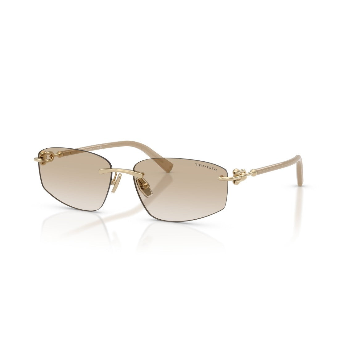 Tiffany & Co. 0Tf3114 Rimless Gradient Brown Sunglasses