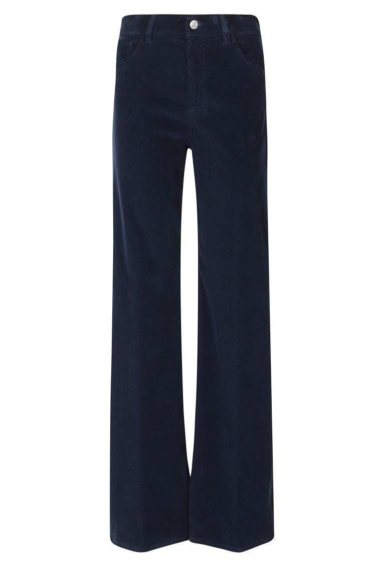 Dondup Blue Amber High-Waisted Wide-Leg Jeans