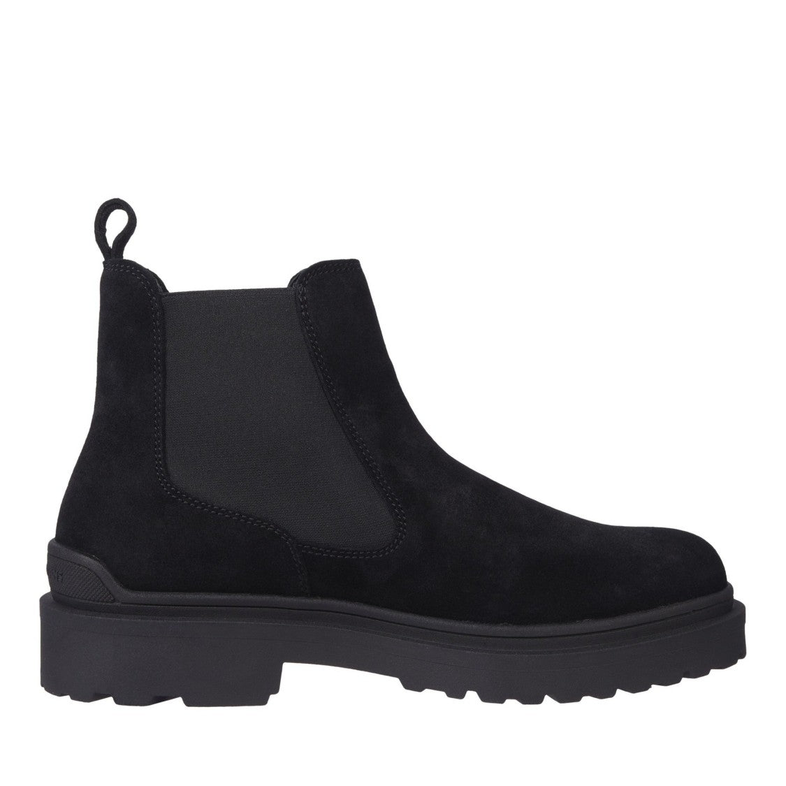 Tommy Jeans Black Chunky Sole Suede Chelsea Boots