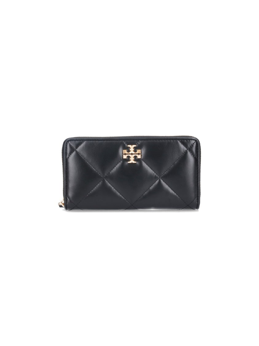 Tory Burch "Kira" Continental Wallet, In Black Calfskin