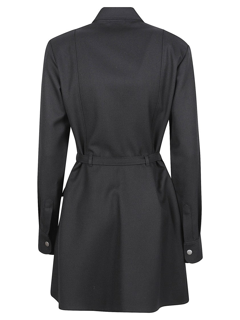 A.P.C. Tailored Black Coat With Structured Collar