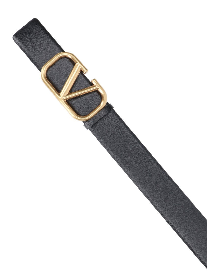 Valentino Garavani "Vlogo Signature" Belt – Black