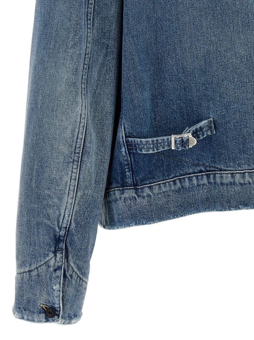 Maison Margiela Stonewashed Denim Jacket With Corduroy Collar