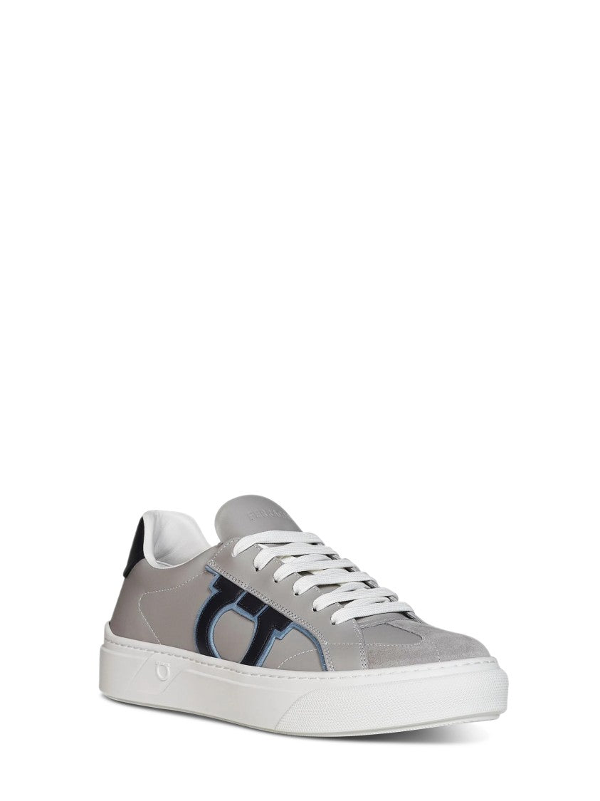 Ferragamo Thor 4 Low-Top Leather Sneakers